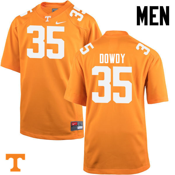 Men #35 Taeler Dowdy Tennessee Volunteers College Football Jerseys-Orange